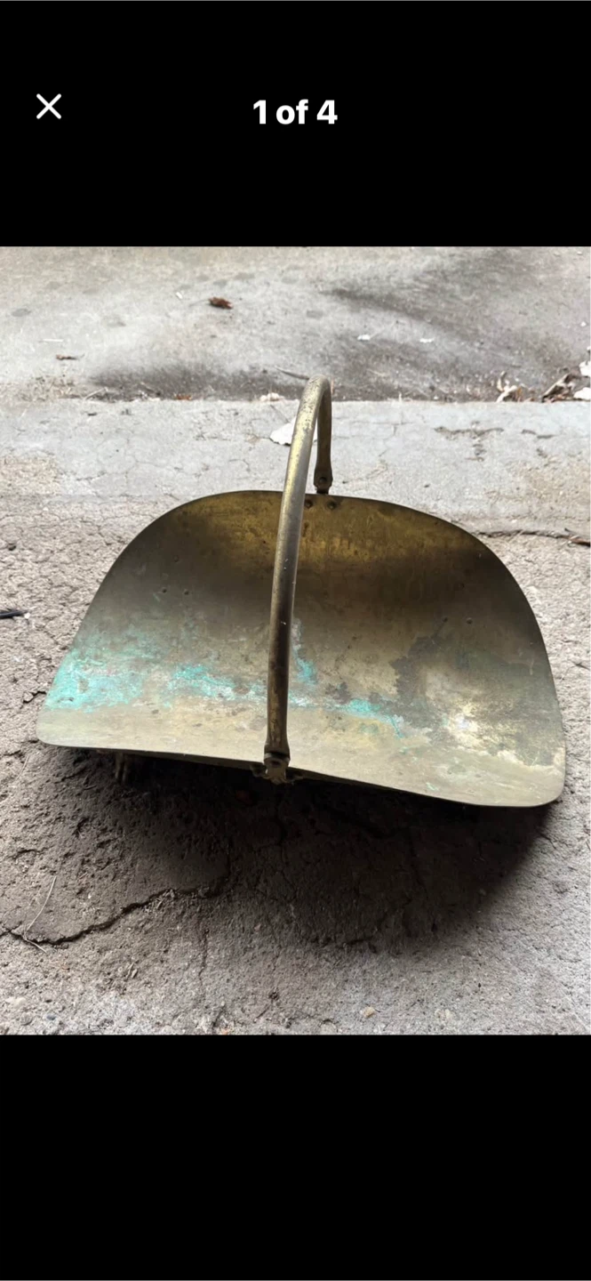 Vintage Brass Firewood holder /carrier