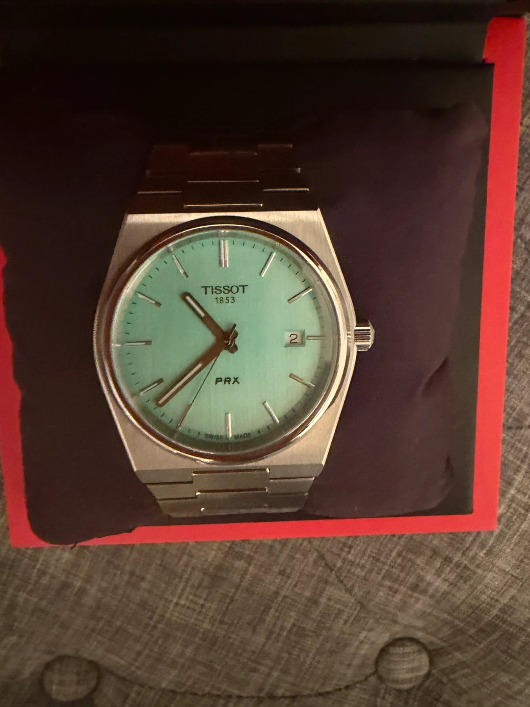 Tissot PRX Swiss Quartz Watch - Mint Green - photo 2