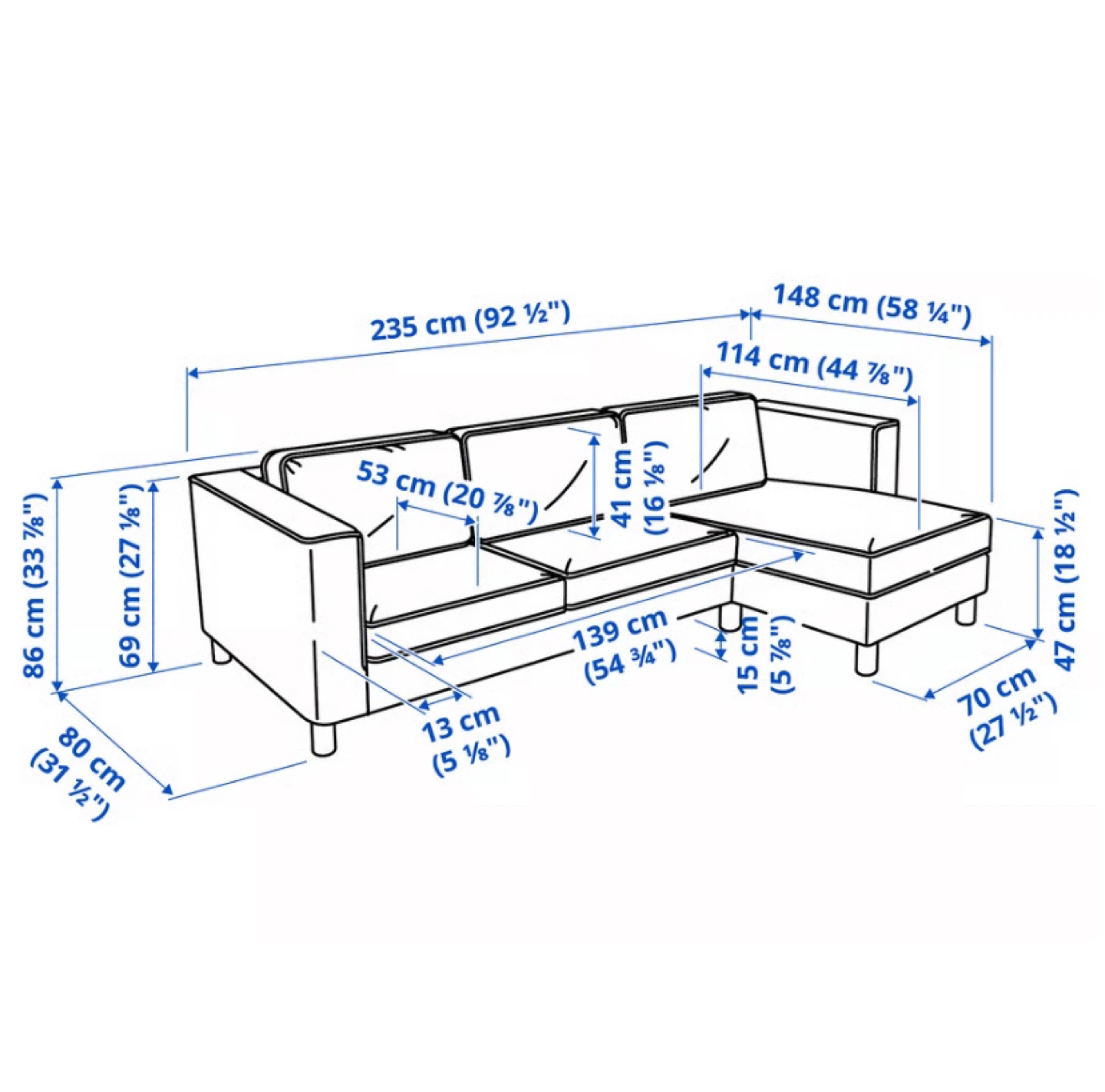 IKEA PÄRUP Sectional Sofa with Adjustable Chaise (CAN DELIVER) - photo 2
