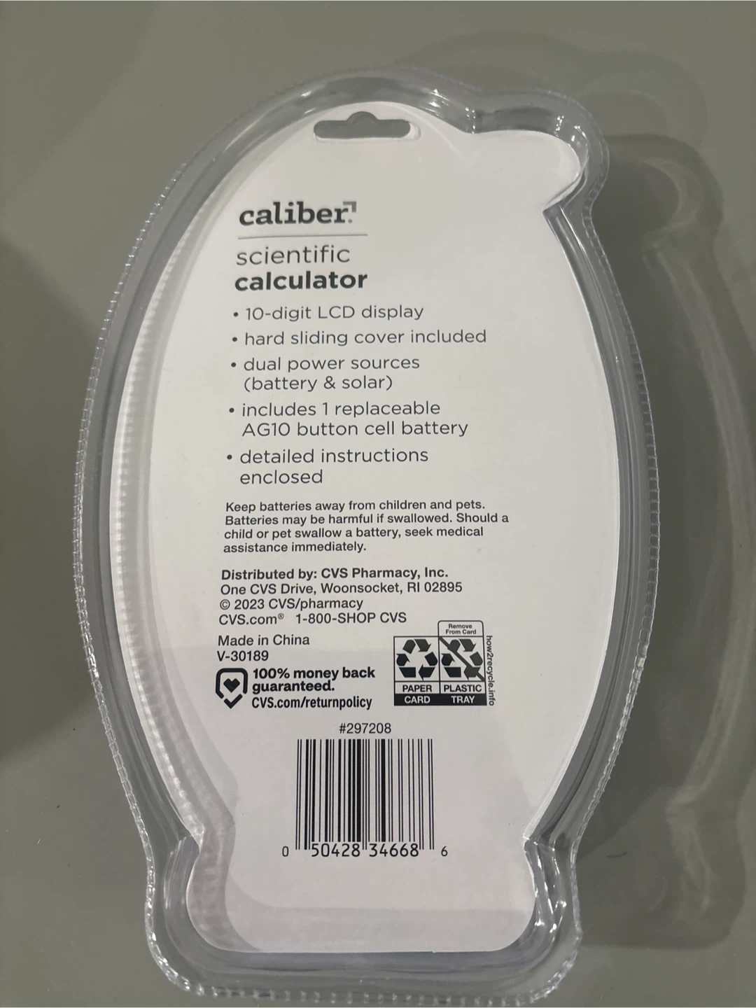 New Caliber Scientific Calculator with 10-Digit LCD Display - photo 3
