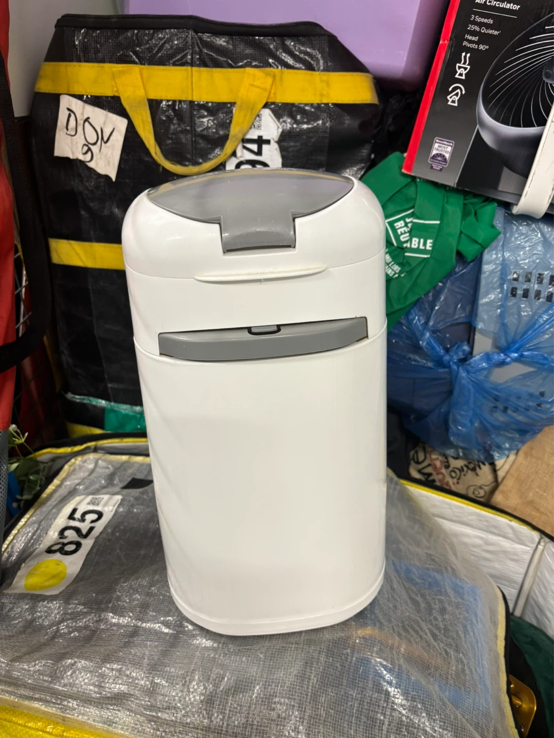 White litter bin
