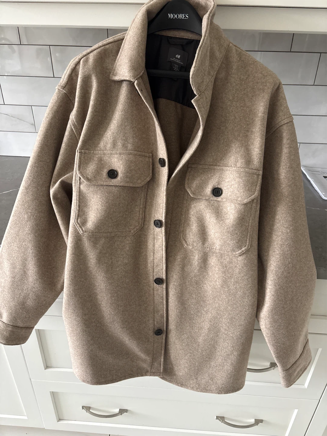 NEW H&M Relaxed Fit Shacket XL