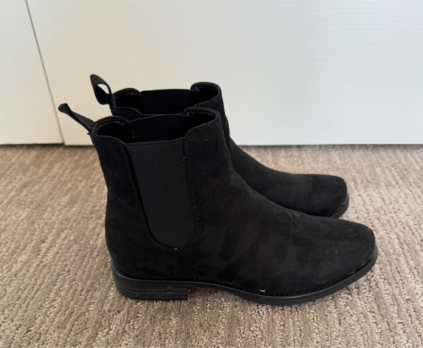 Black Chelsea Ankle Boots, Call it Spring, Size 7