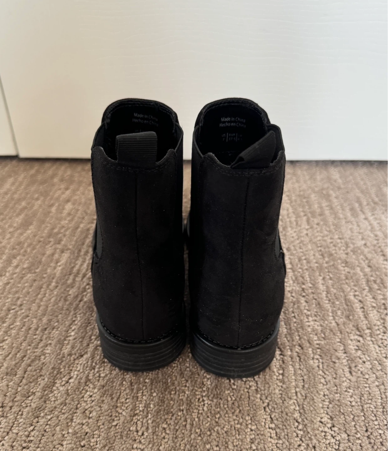 Black Chelsea Ankle Boots, Call it Spring, Size 7 - photo 2