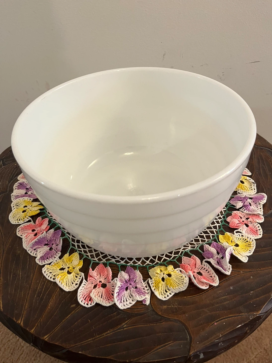 Vintage Pyrex White Mixing Bowl