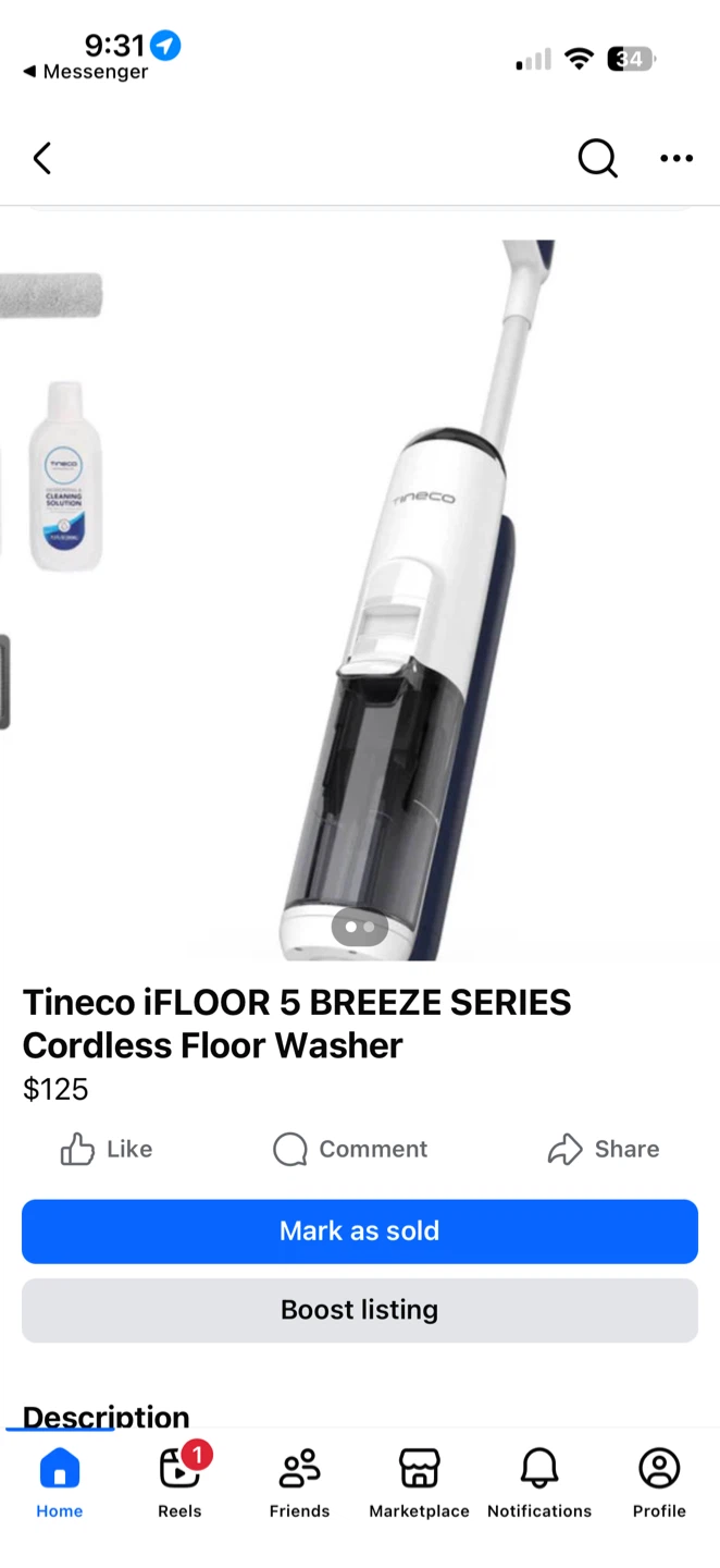 Tineco iFLOOR 5 Breeze Series Cordless Floor Washer
