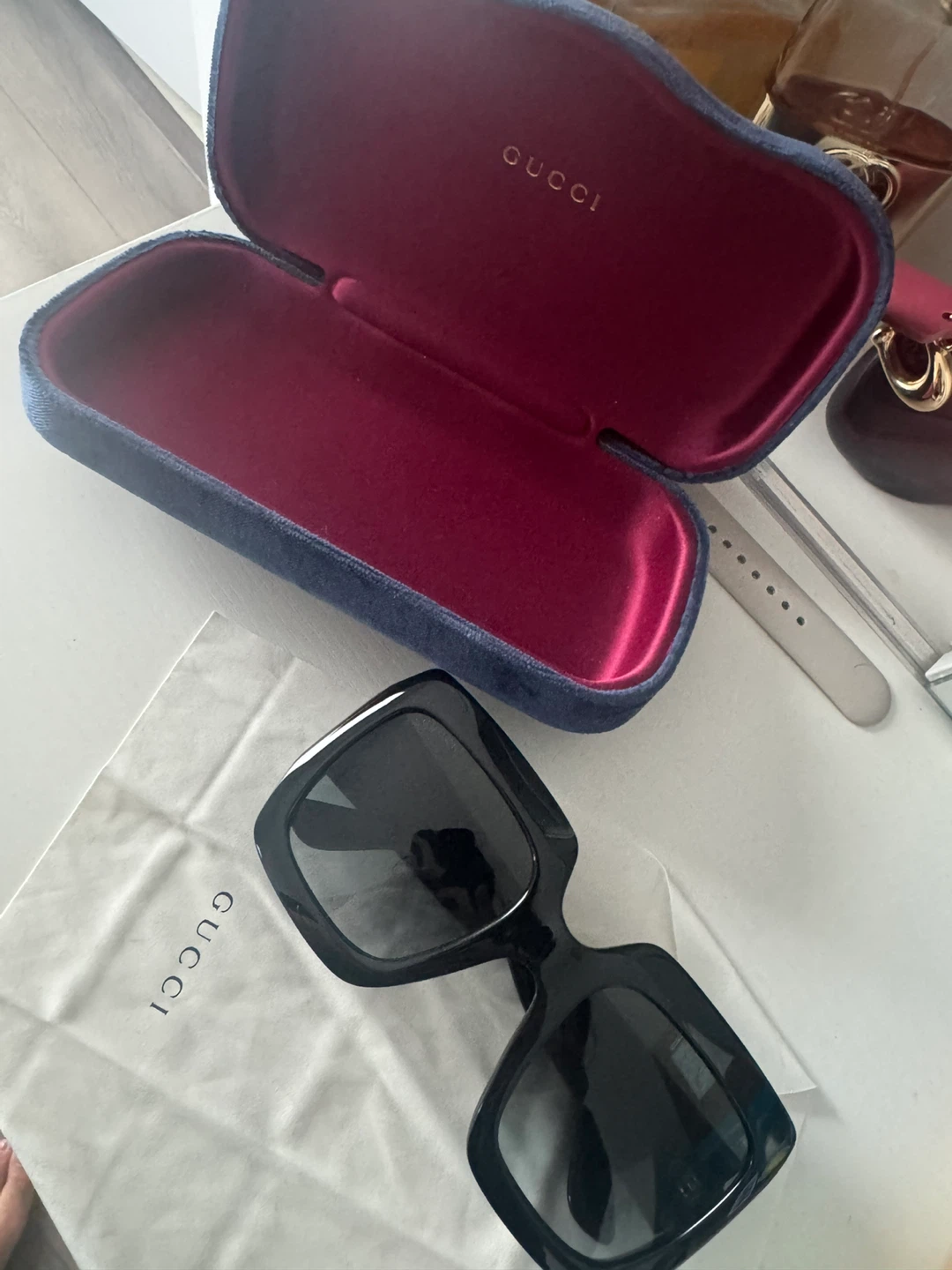 Gucci Black Square Sunglasses GG0053S