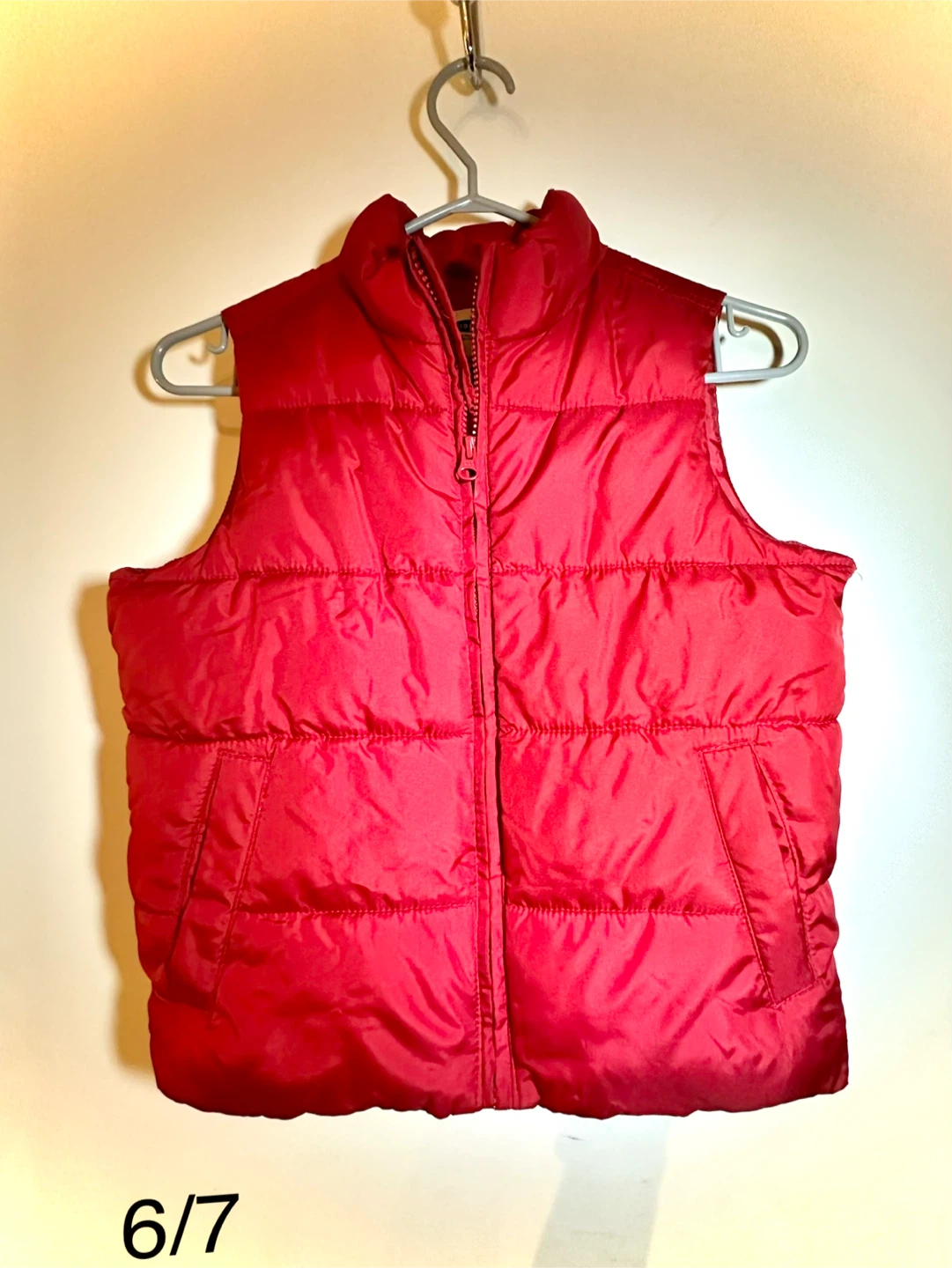 Old Navy kids Red Puffer Vest