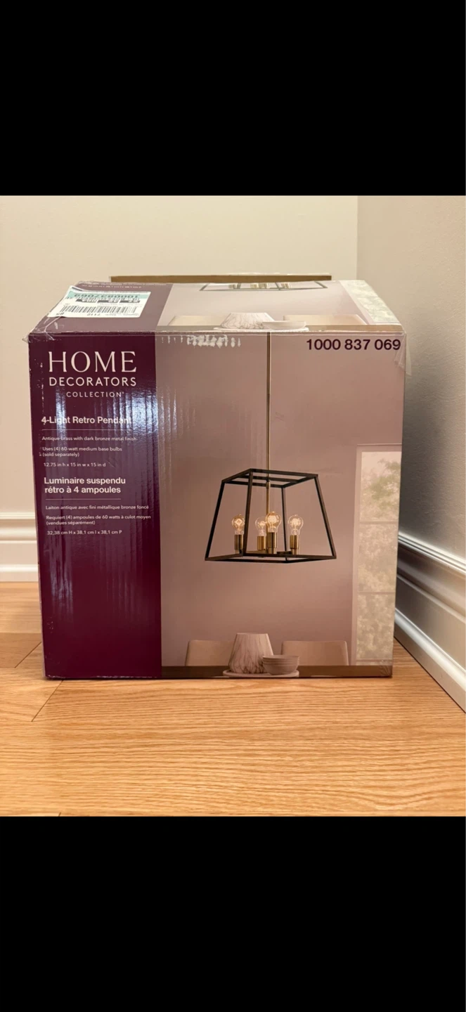 Stunning Home Decorators Collection 4-Light Retro Pendant Light