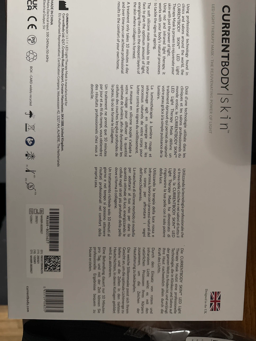 CurrentBody Skin LED Light Therapy Mask - photo 2