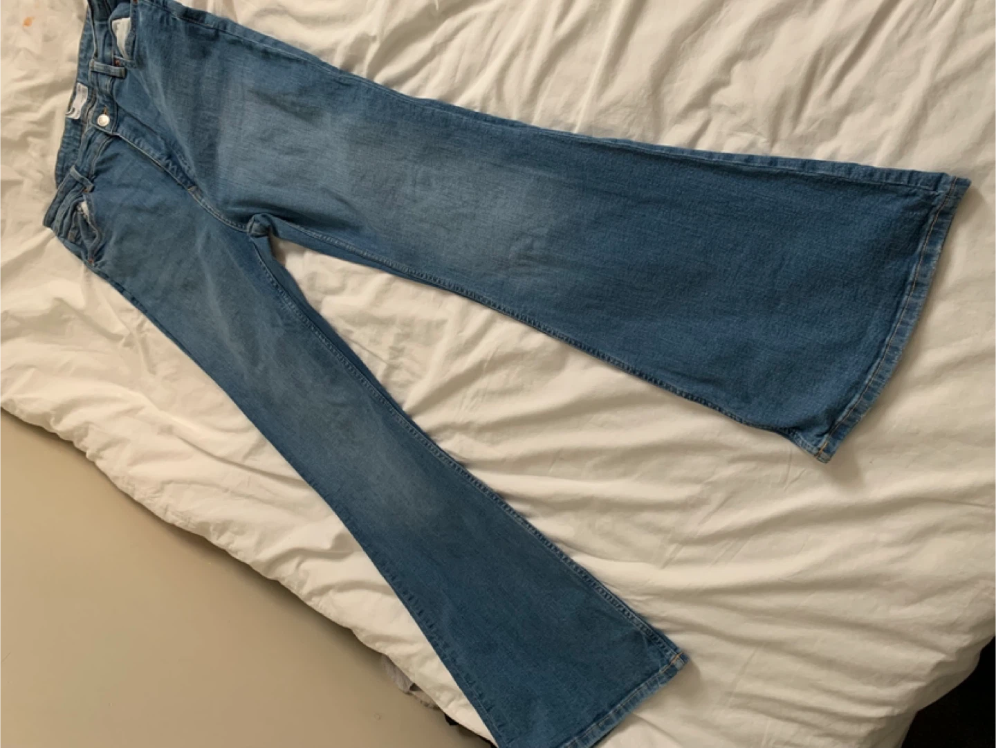 Bershka Flare Jeans - Blue Denim - Women's Size 10 (US) - photo 2