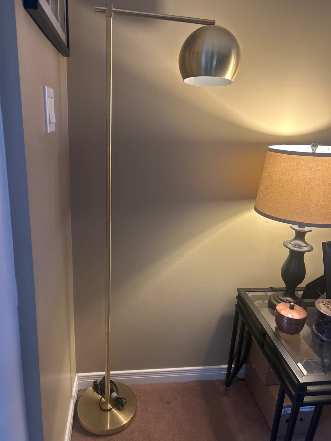 Globe Electric Gold Floor Lamp