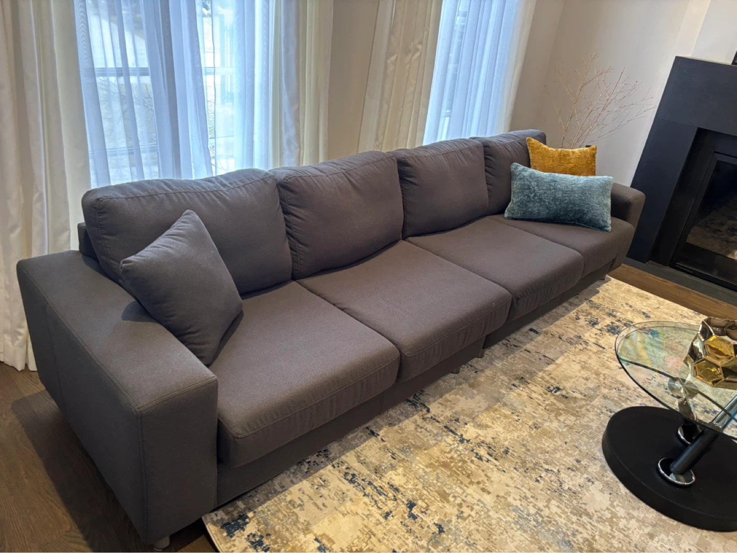 Dark Grey Sofa 2 and 3 seater