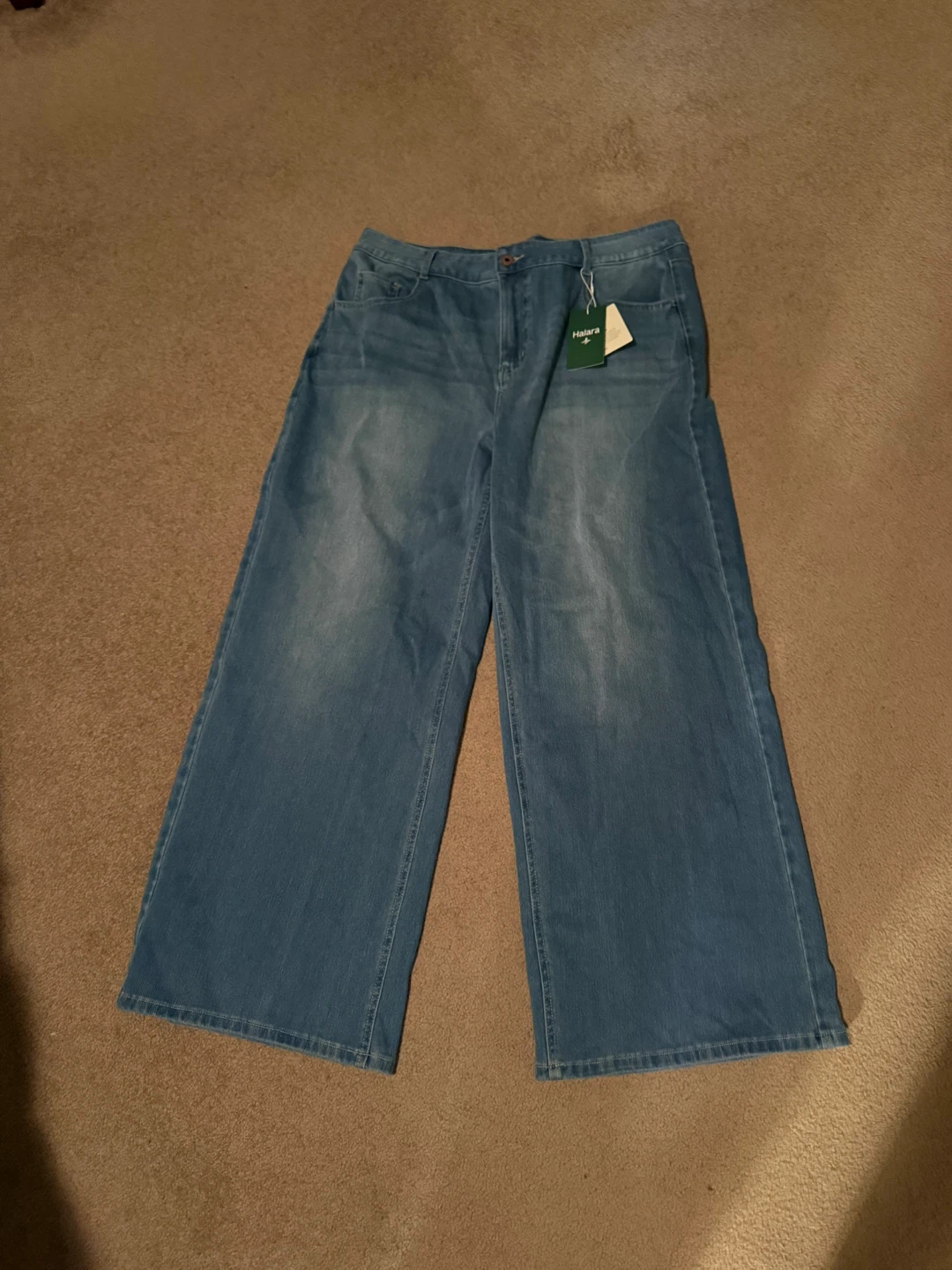 Halara Wide Leg Jeans Size 14 x 2
