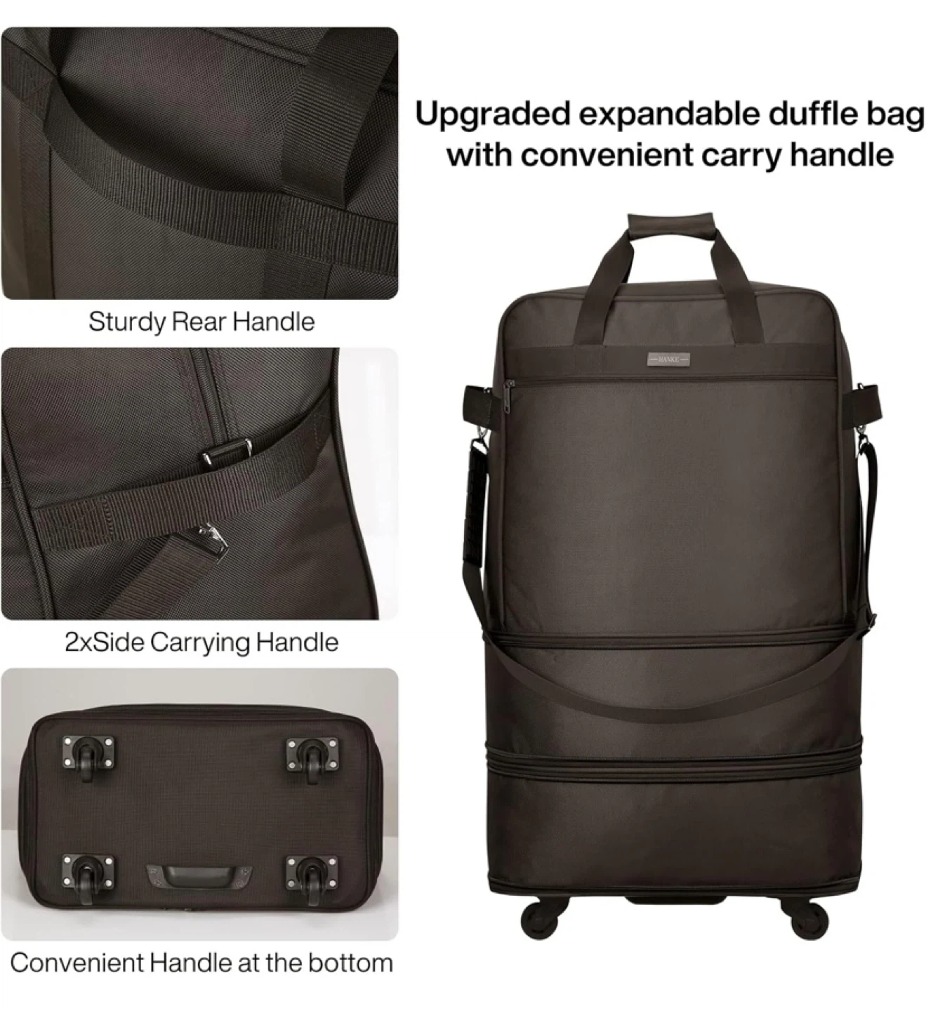 New Hanke Expandable Large Suitcase with Wheels - photo 3