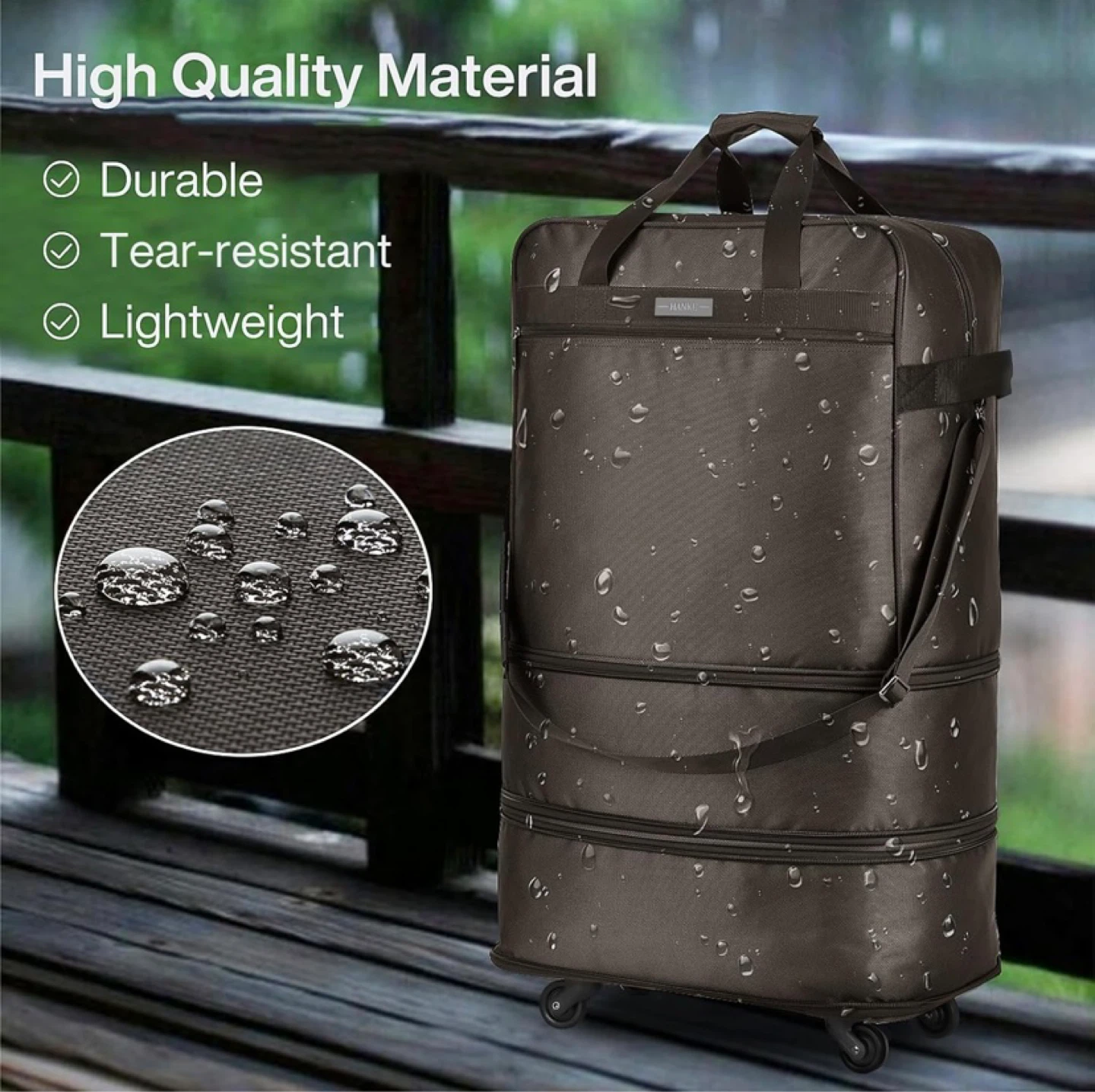 New Hanke Expandable Large Suitcase with Wheels - photo 5