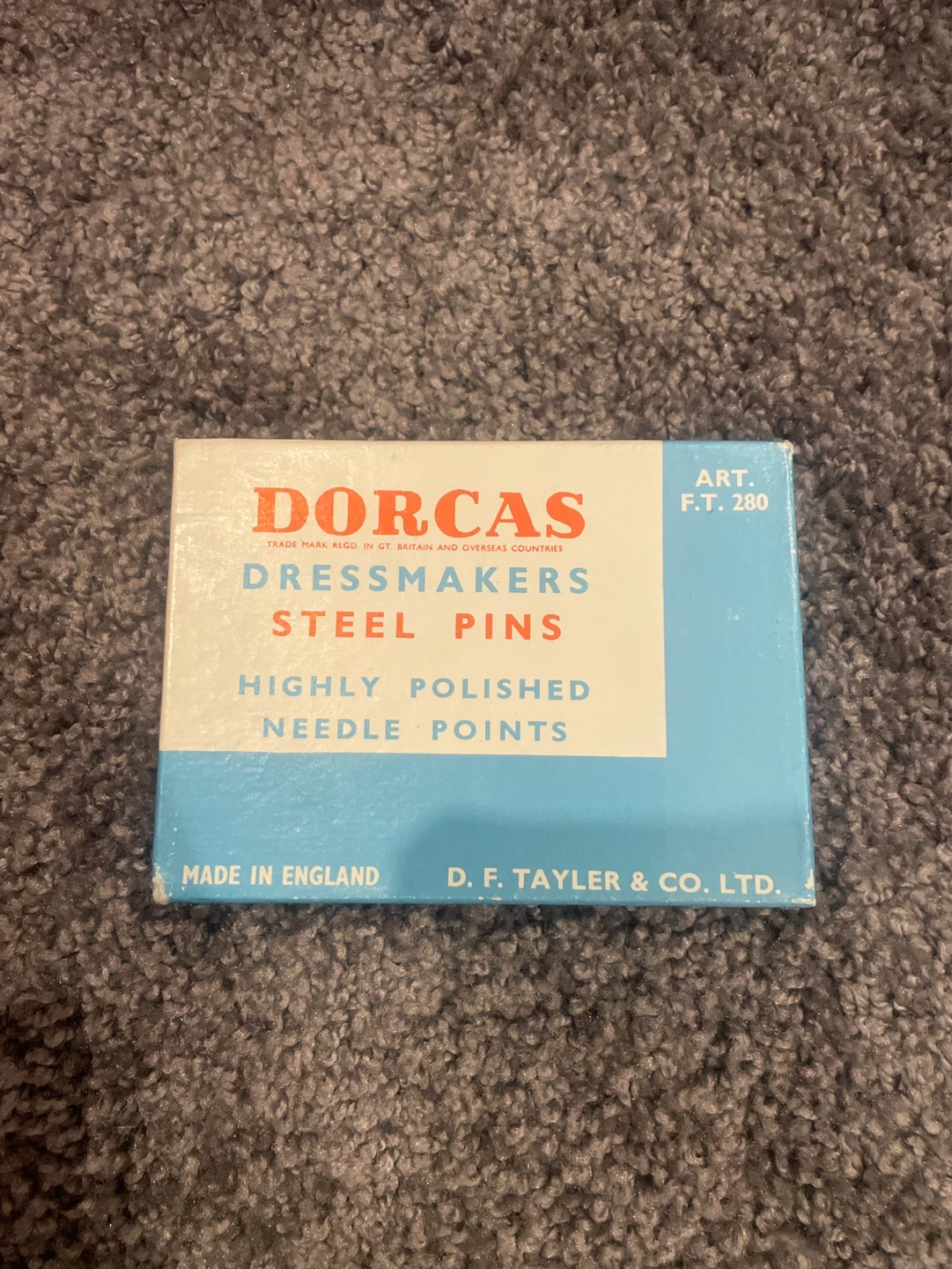 Dorcas Dressmakers Steel Pins
