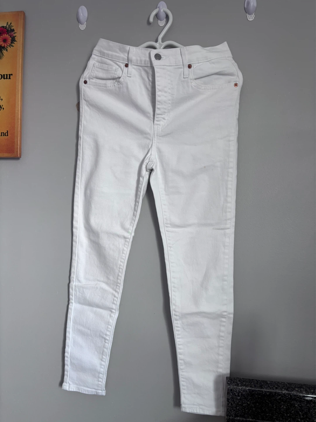 7 For All Mankind Floral Skinny Jeans Size 27