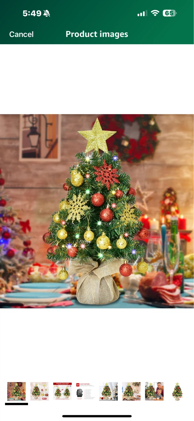 HOYECHI Christmas Decoration Tree with Ornaments