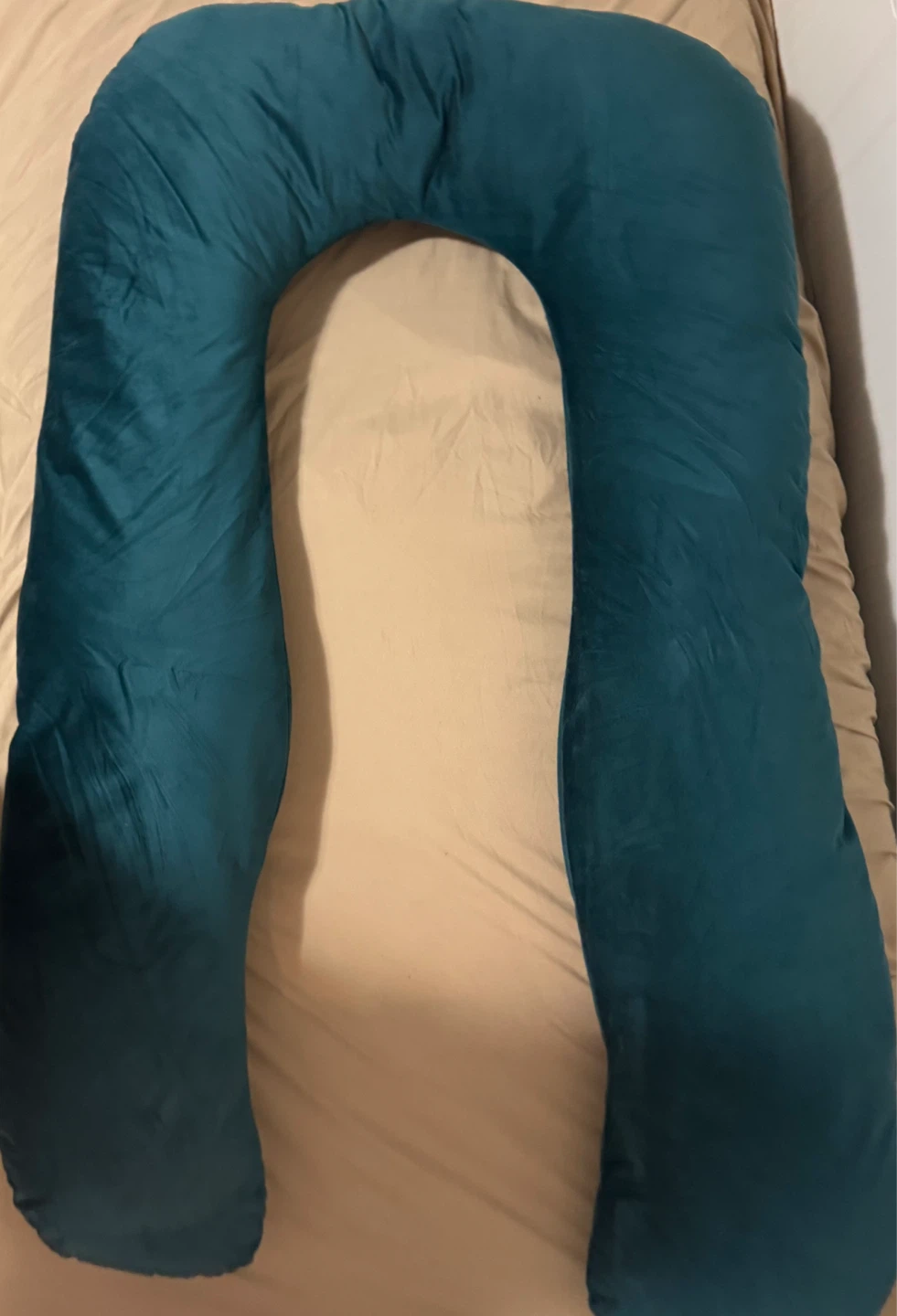 Teal U-Shaped Maternity Support Pillow - photo 2