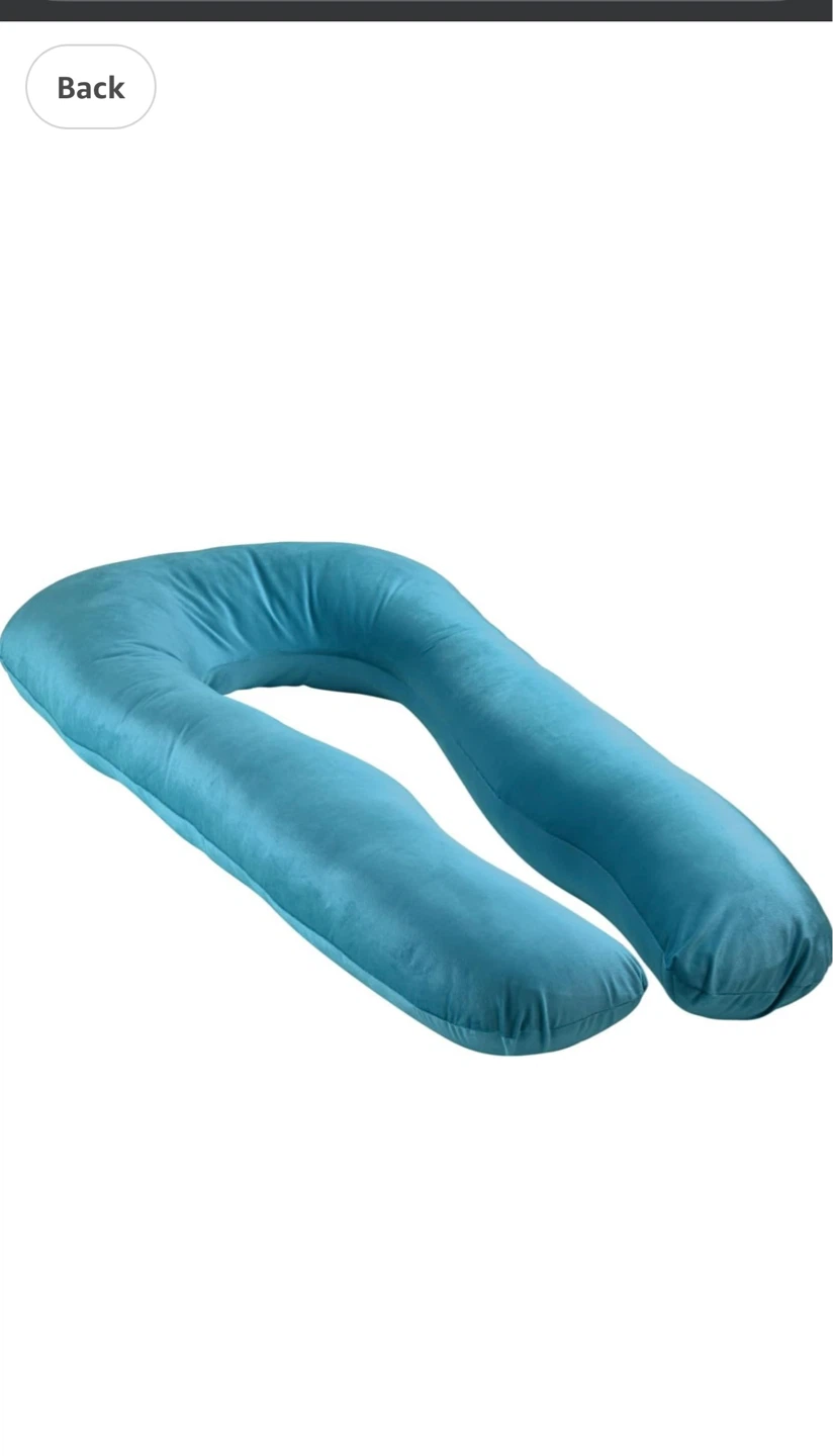 Teal U-Shaped Maternity Support Pillow - photo 5