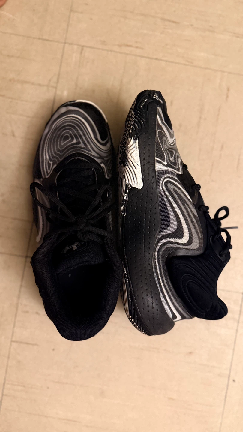 Under Armour Men's Running Shoes Black/White Size 8.5 - photo 4