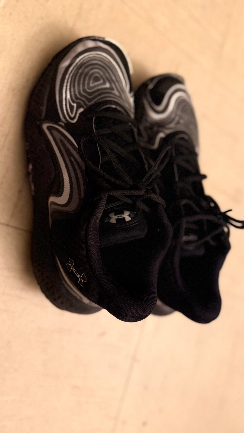 Under Armour Men's Running Shoes Black/White Size 8.5 - photo 5