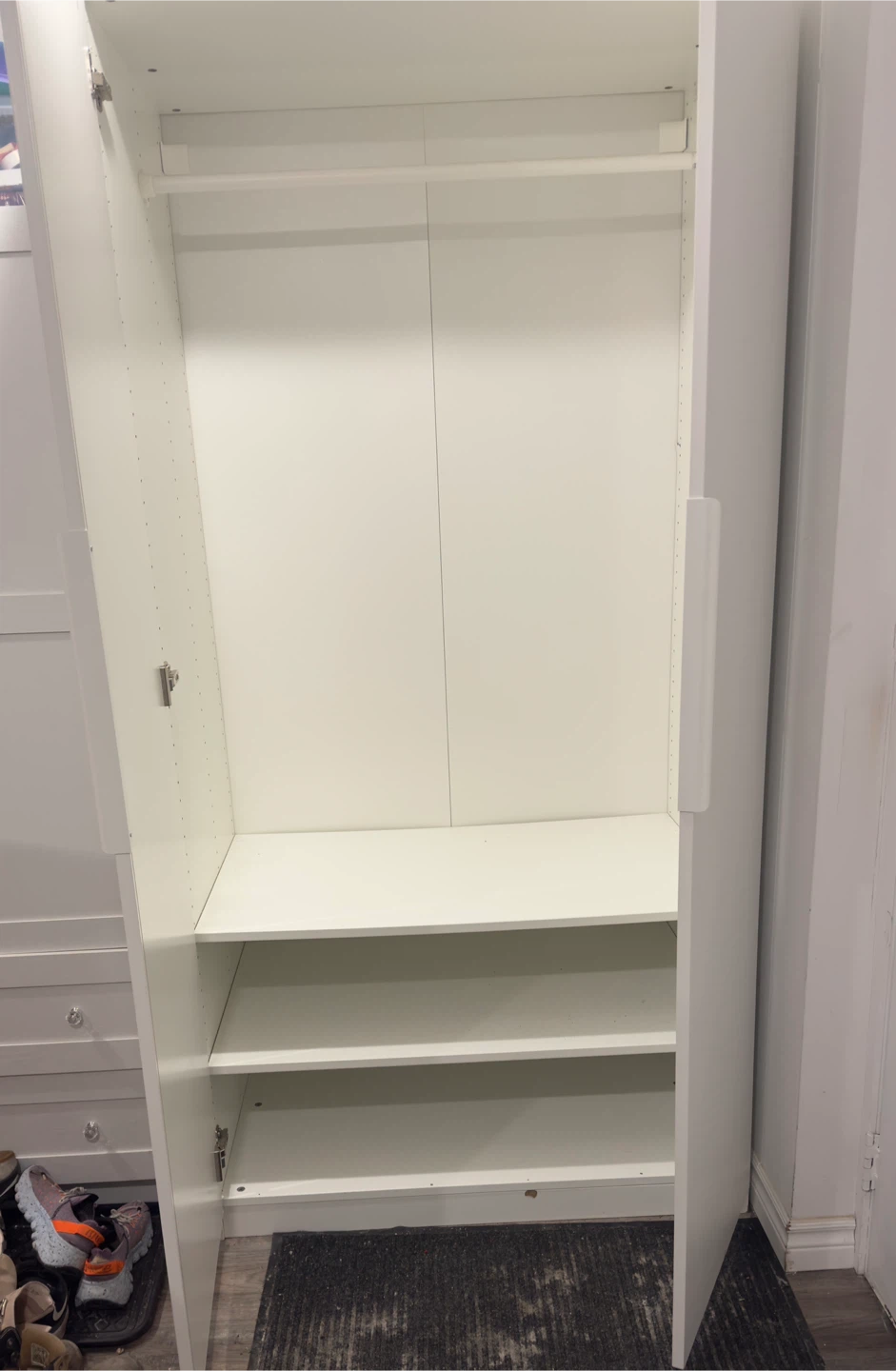 White 2-Door Wardrobe - photo 2