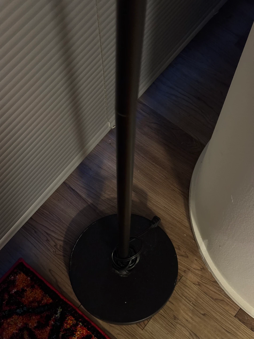 Black Metal Tripod Floor Lamp with Cage Shades - photo 4