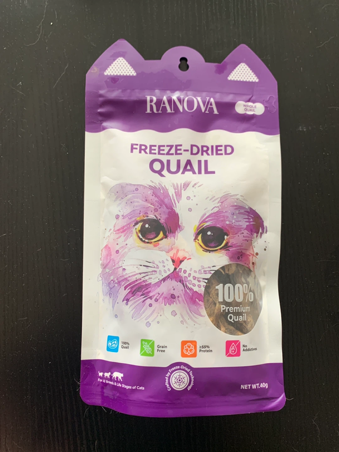 ✨FREE✨#3 Ranova Freeze-Dried Quail Cat Treats 40g