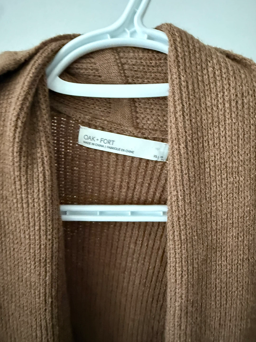 Oak + Fort Brown Cardigan XS/TP