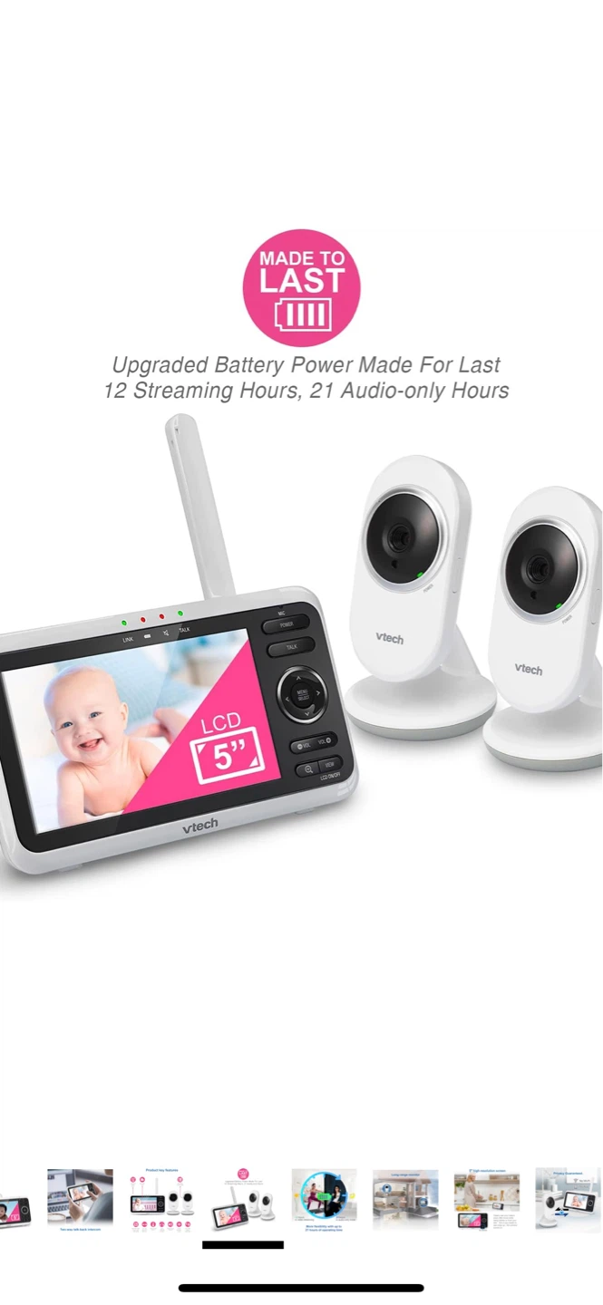 VTech 2 Camera Video Monitor VM350-2 - photo 5