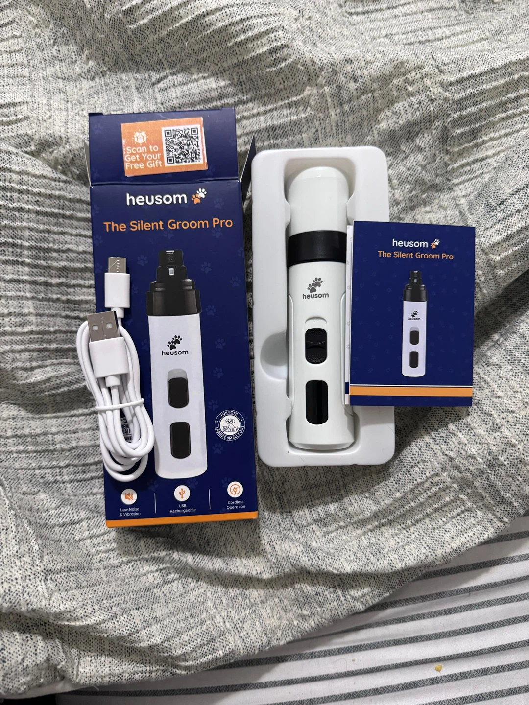 Heusom The Silent Groom Pro Pet Nail Grinder