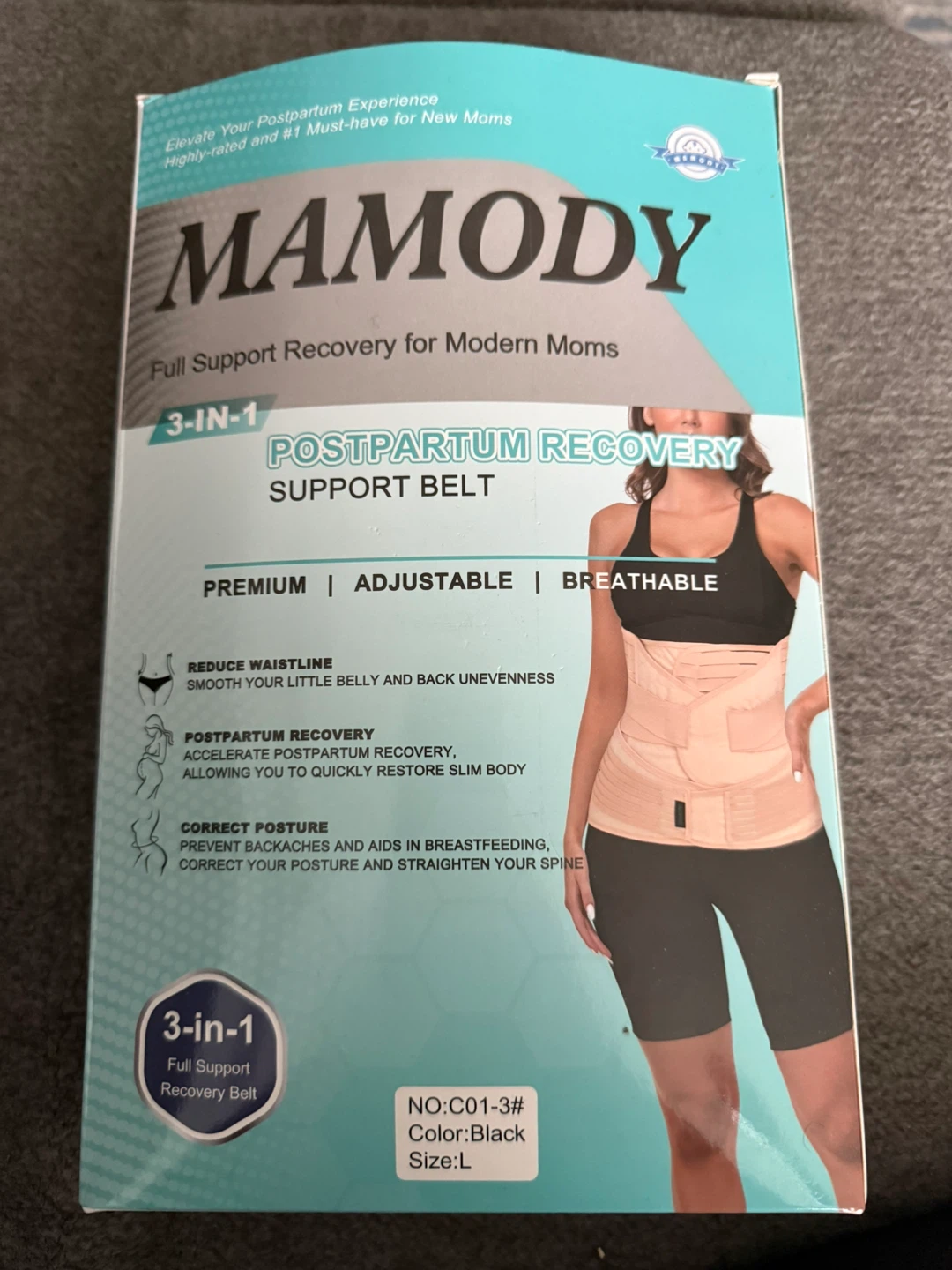 MAMODY 3-in-1 Postpartum Belly Band /Abdominal Binder – New