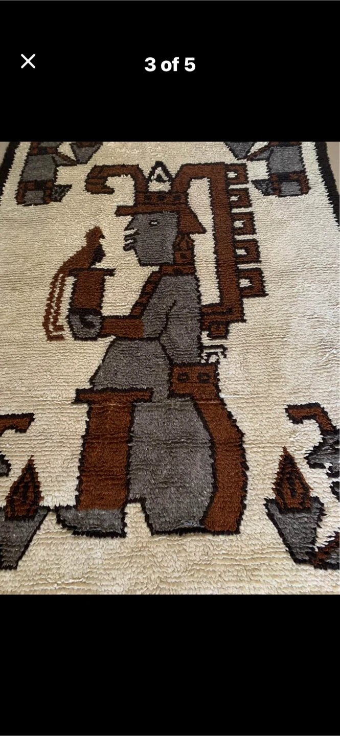 Vintage Mayan Style rug - photo 3