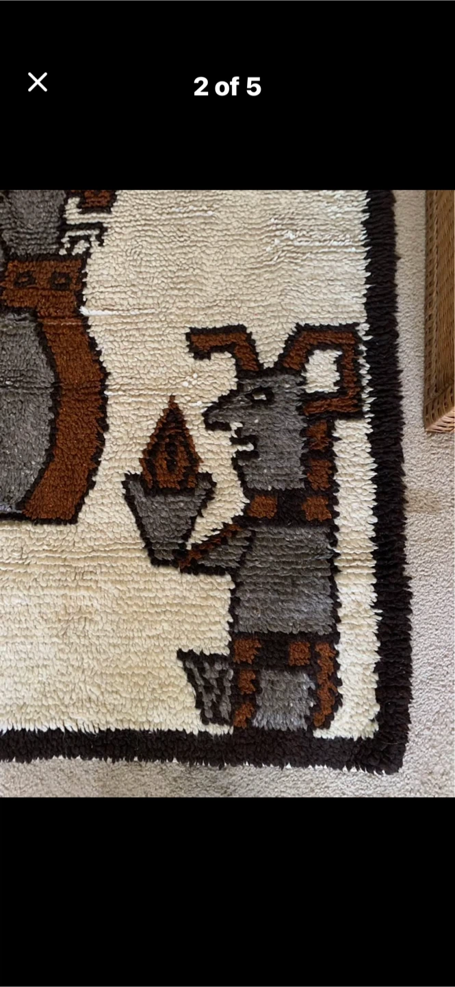 Vintage Mayan Style rug - photo 2