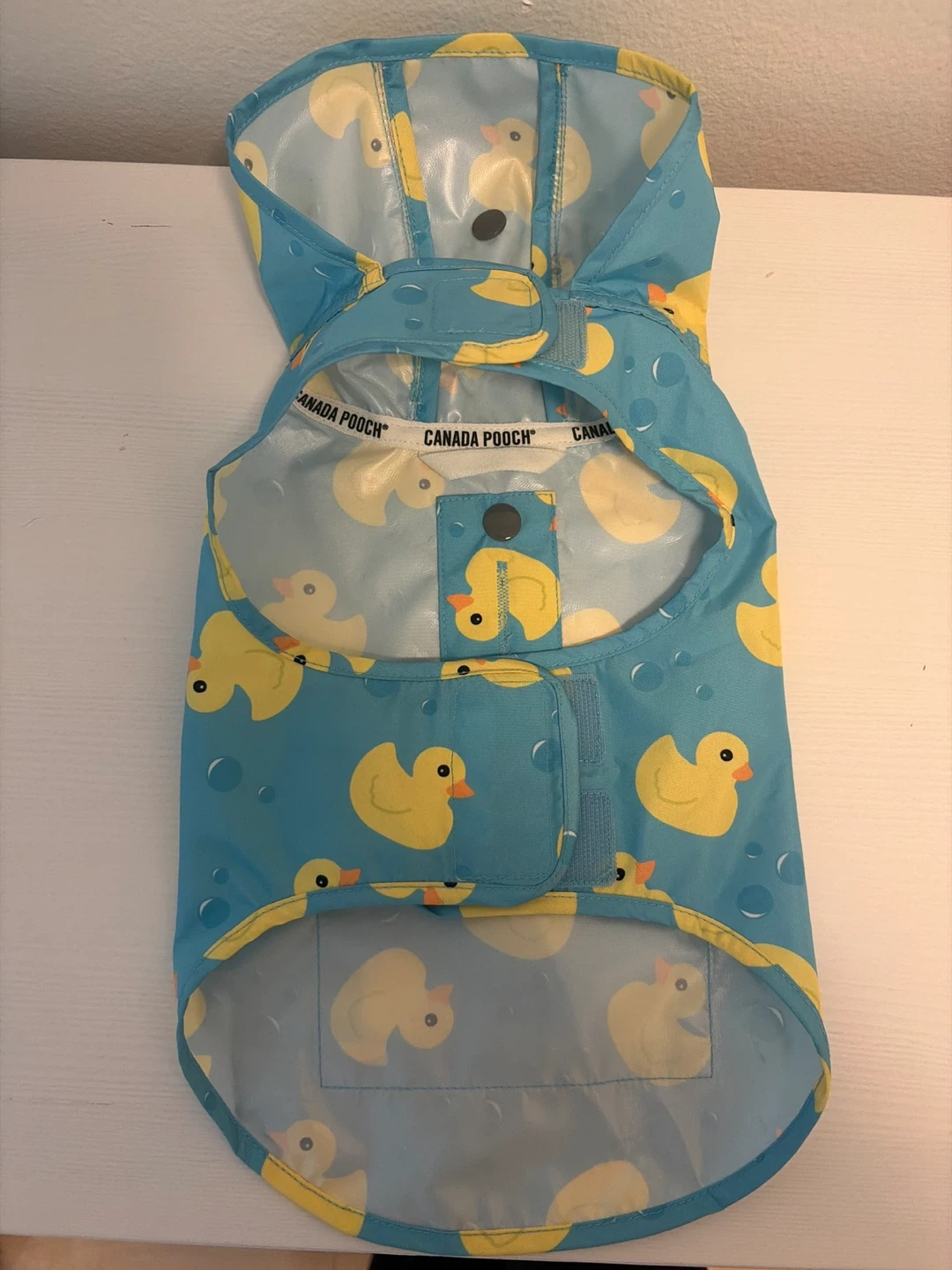 Canada Pooch Dog Raincoat - Rubber Duckie Print - photo 2