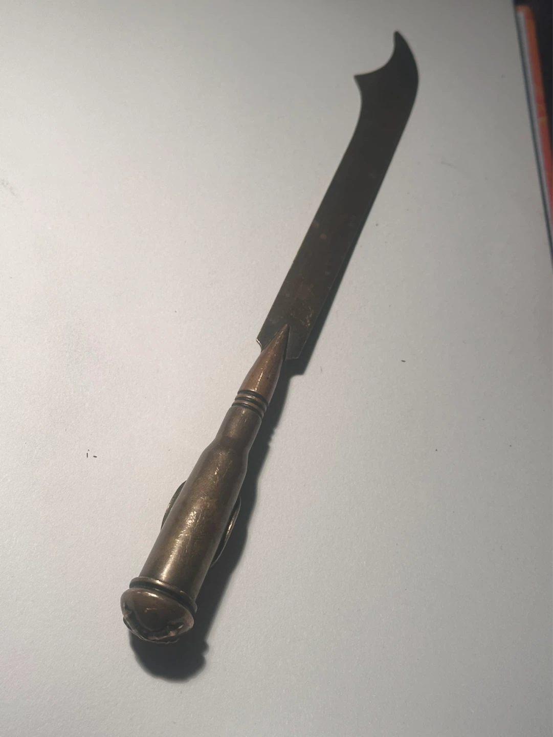 ww1 french trench art bullet letter opener