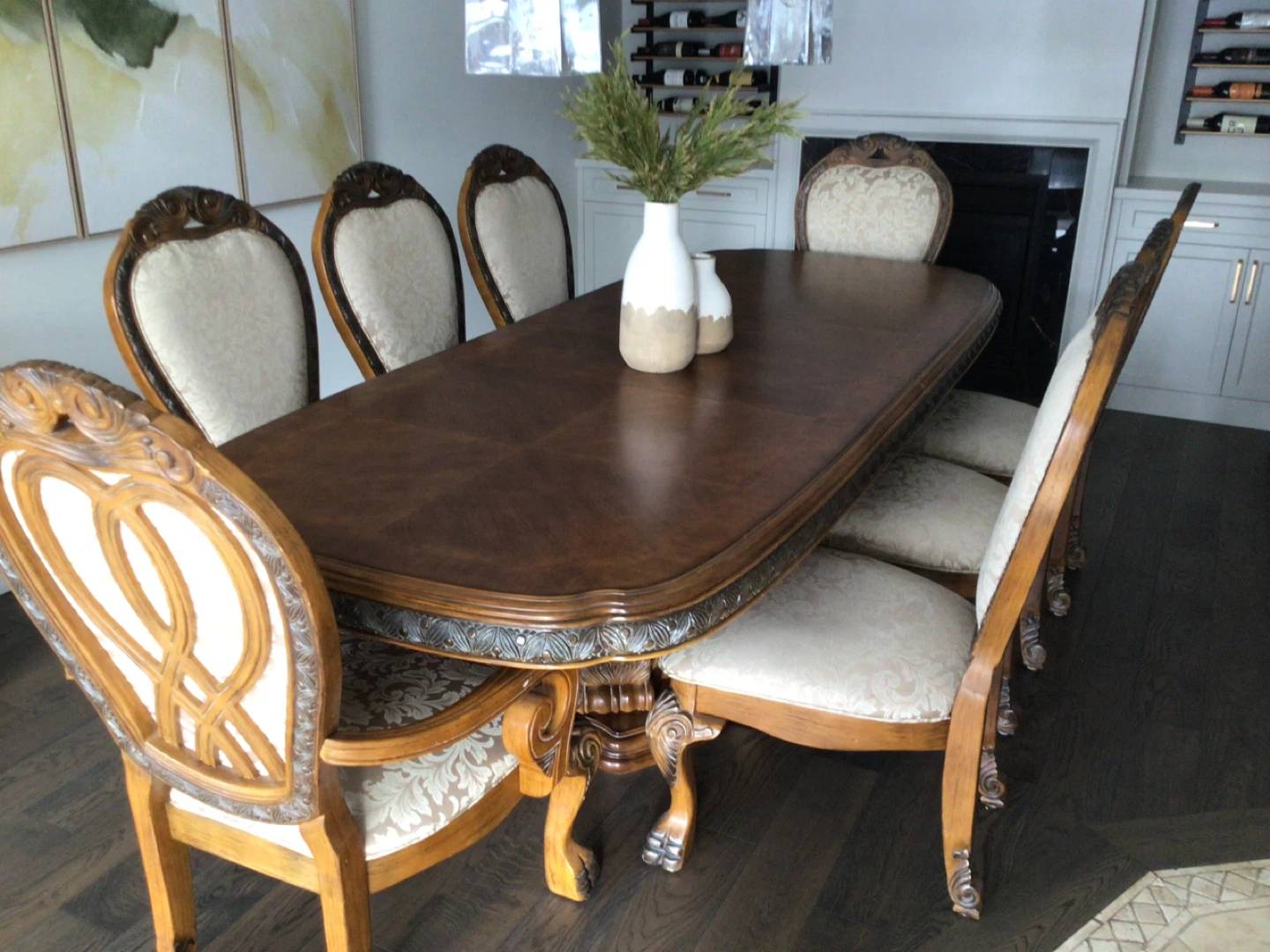 Ornate Dining Table with 6 Chairs - photo 2