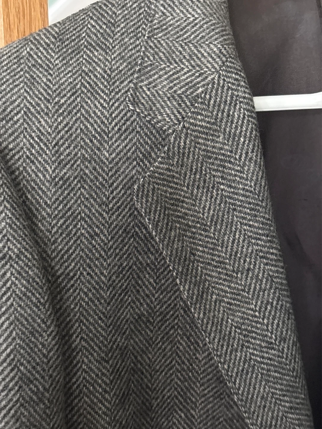 Men's Grey Herringbone Blazer - photo 3