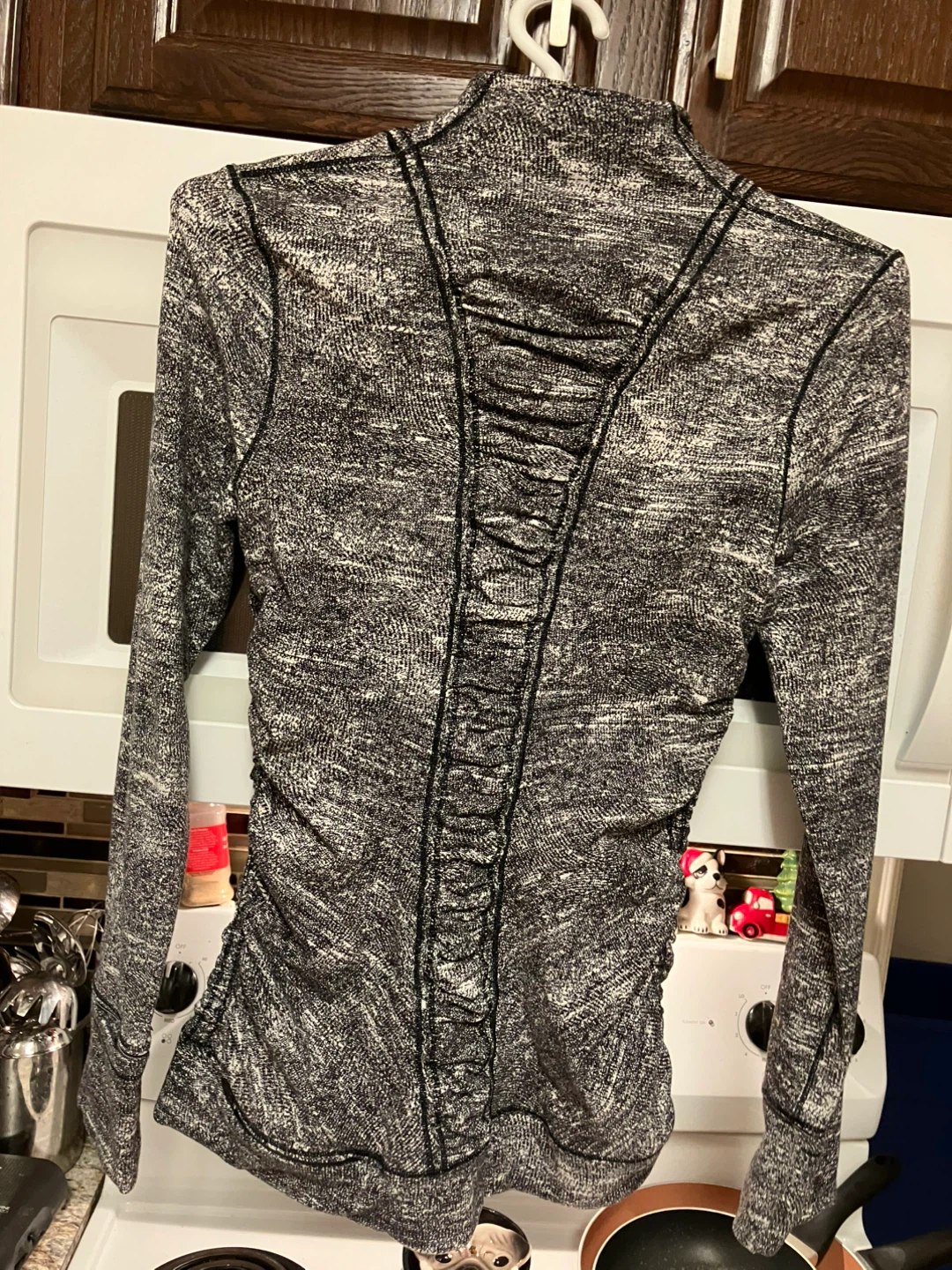 Lululemon Athletica Grey Marled Zip-Up Jacket Size 6 - photo 2