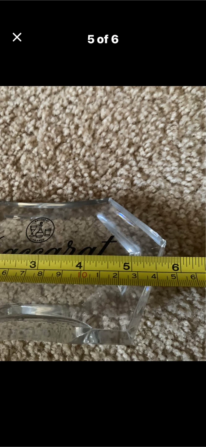 Vintage Crystal Baccarat France Paperweight - photo 5