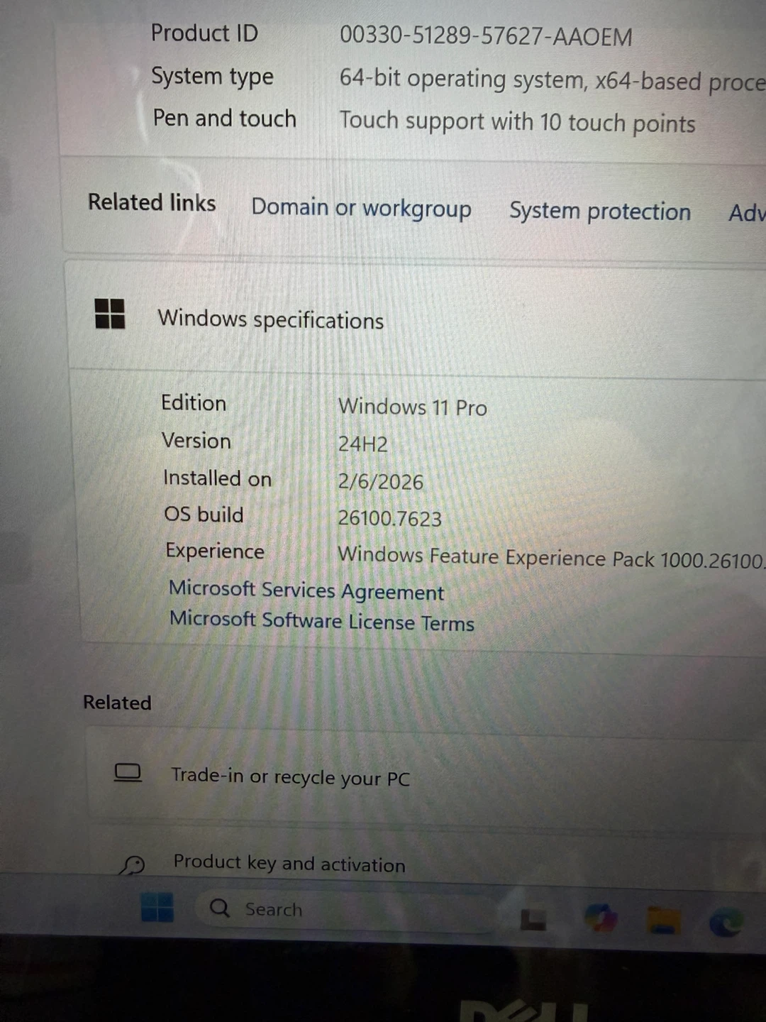 Dell laptop 13”/16GB RAM/512GB SSD/Touchscreen - photo 3