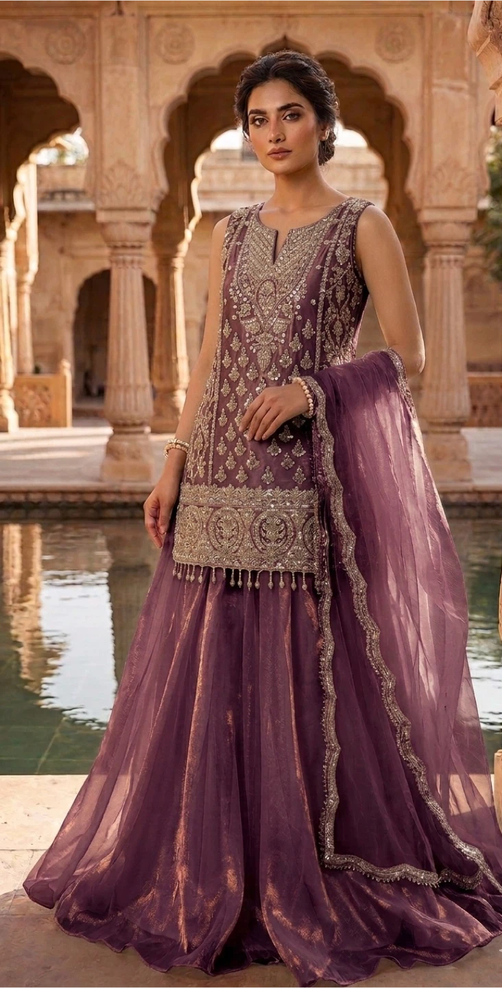 Embellished lehenga dress - photo 5