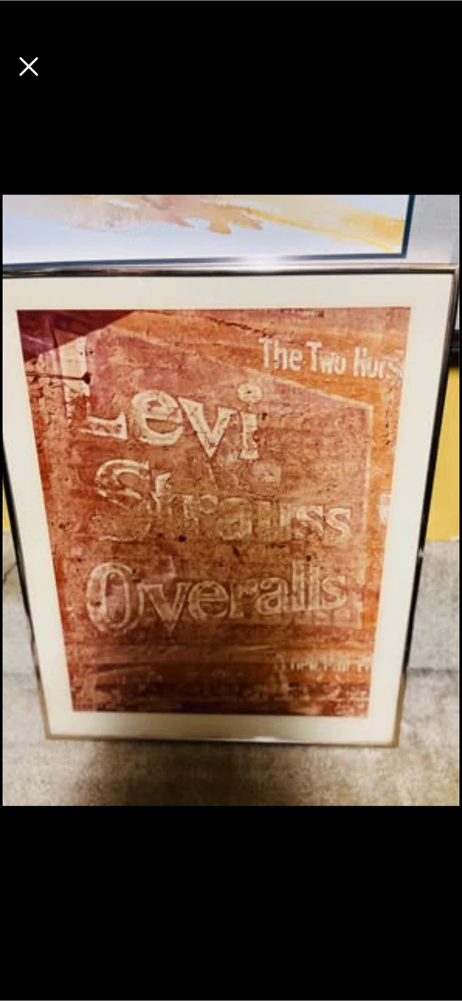 70’s Levi's Ghost Sign' Print- Signed
