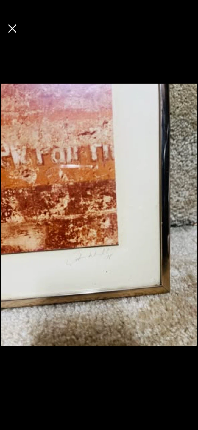 70’s Levi's Ghost Sign' Print- Signed - photo 2