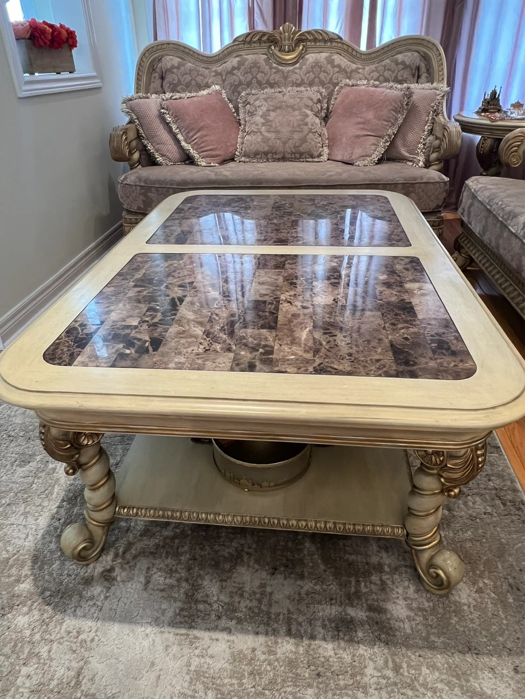 Sofa set, dinning table set, and coffee table set. 12 pieces - photo 4