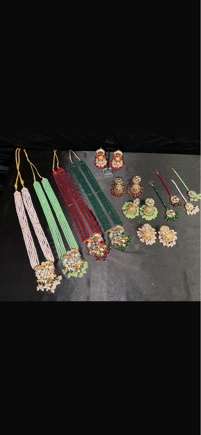 Pakistani Indian Jewelry Set - Necklaces and Earrings - photo 2