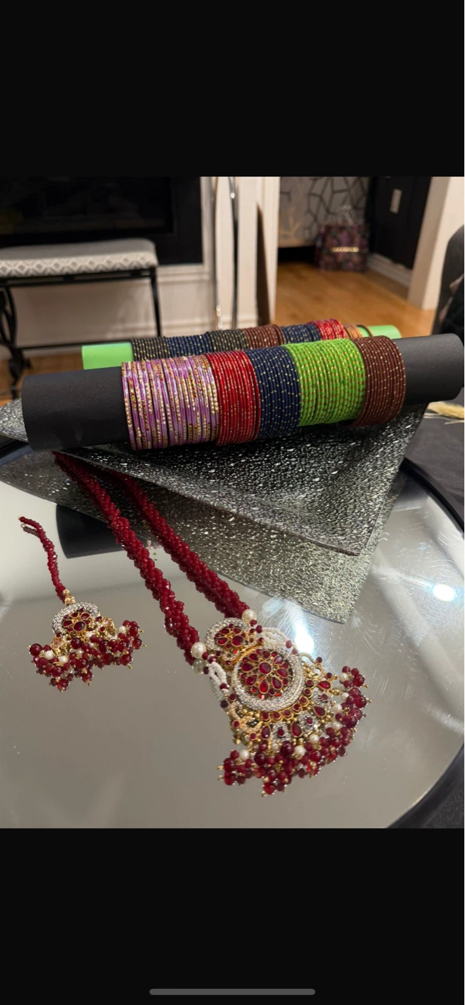 Pakistani Indian Jewelry Set - Necklaces and Earrings - photo 3