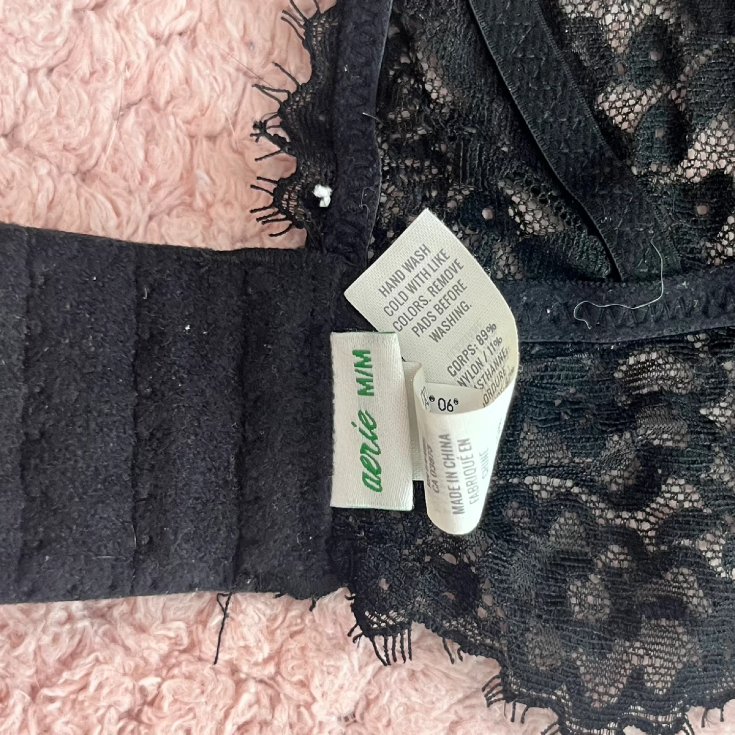 Aerie Black Lace Bralette - photo 3